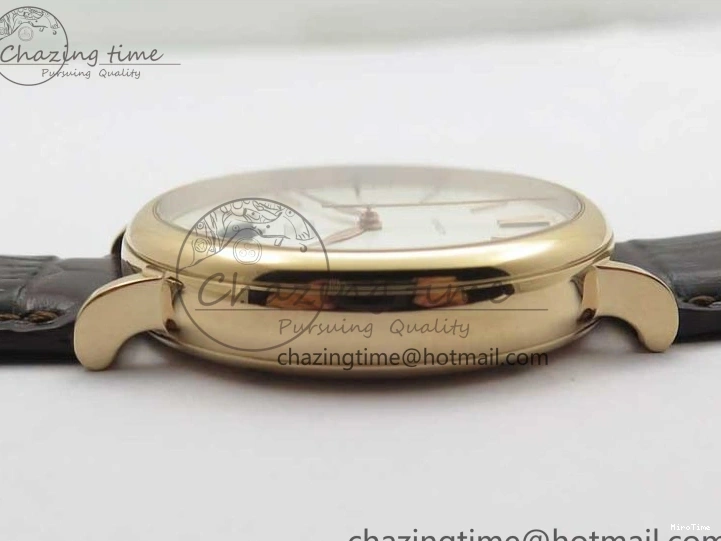 MIROTIME 0415 Stylish Portofino IW459402 RG MKS 1:1 Best Edition White Dial on Brown Leather Strap Miyota 7084